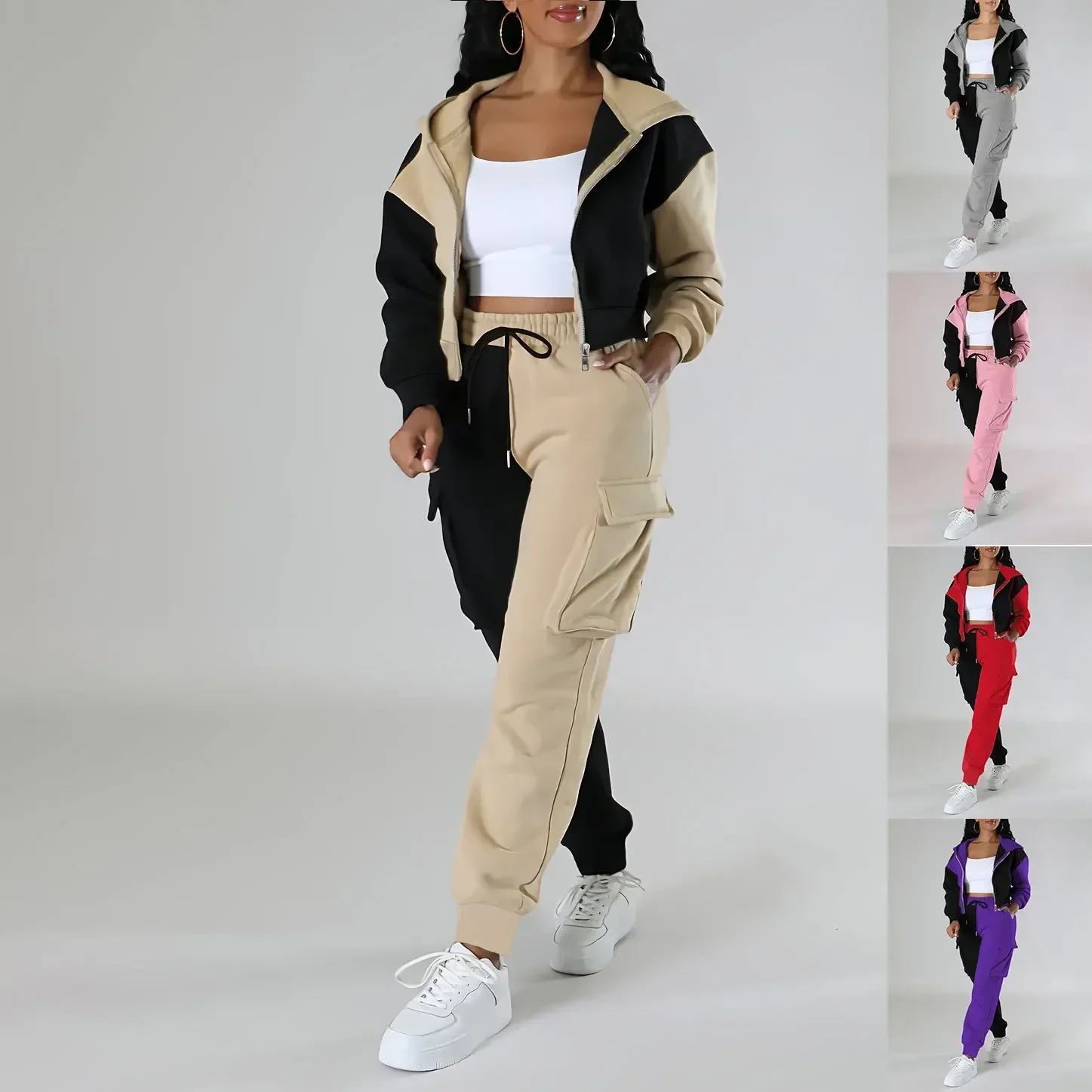 Women Loose Autumn Winter Two  - مراجعة Short Linen Drawstring وسعره