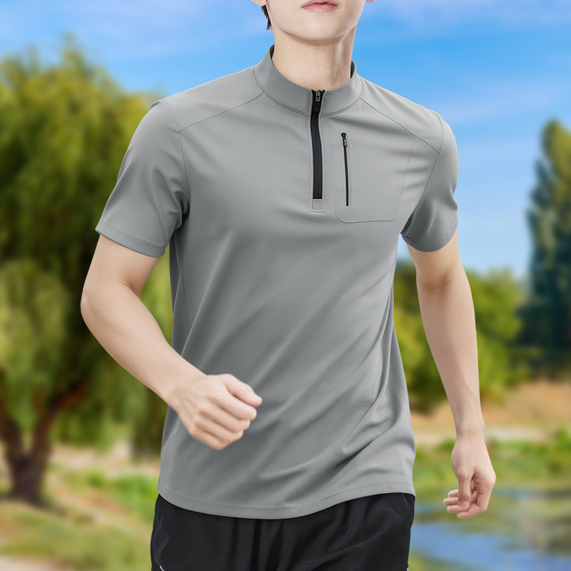 Men's Half-Zip High-Stretch Qu - مراجعة Shirt Camp Collar وسعره