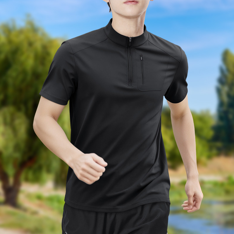 Men's Half-Zip High-Stretch Qu - مراجعة Shirt Camp Collar وسعره