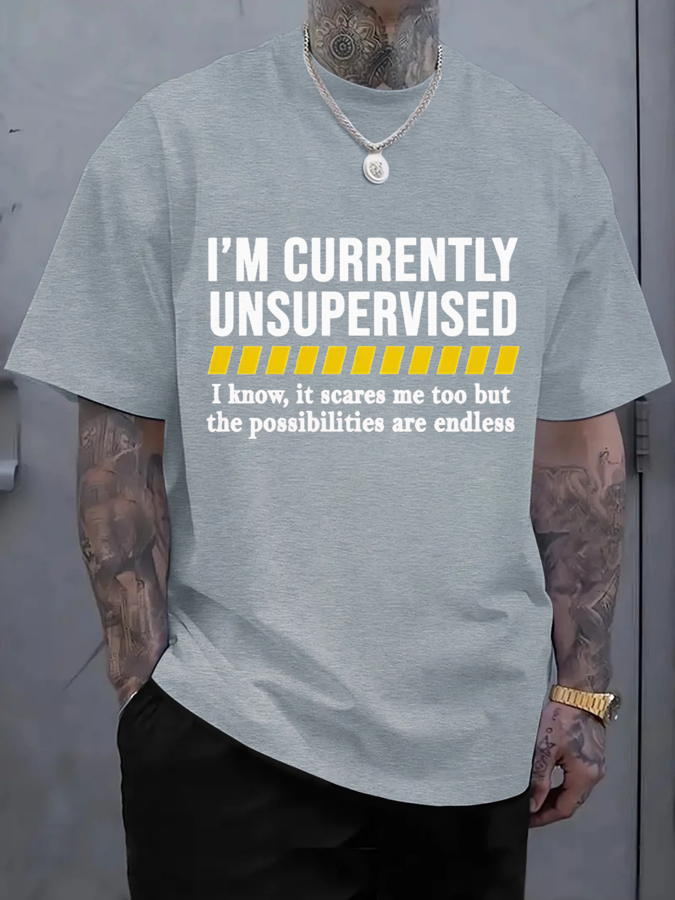 New Men's Casual Cotton T-Shir - مراجعة Tee Graphic Print وسعره