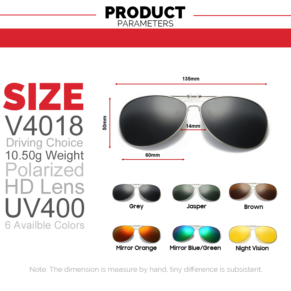 Oversized Pilot Clip on Sungla - مراجعة Sunglasses Aviator Polarized وسعره