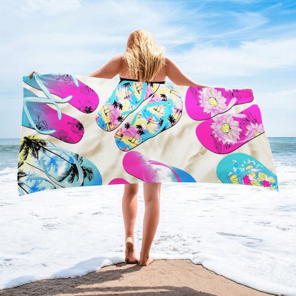 1PC Large Size Beach Blanket M - مراجعة Beach Towel Large وسعره