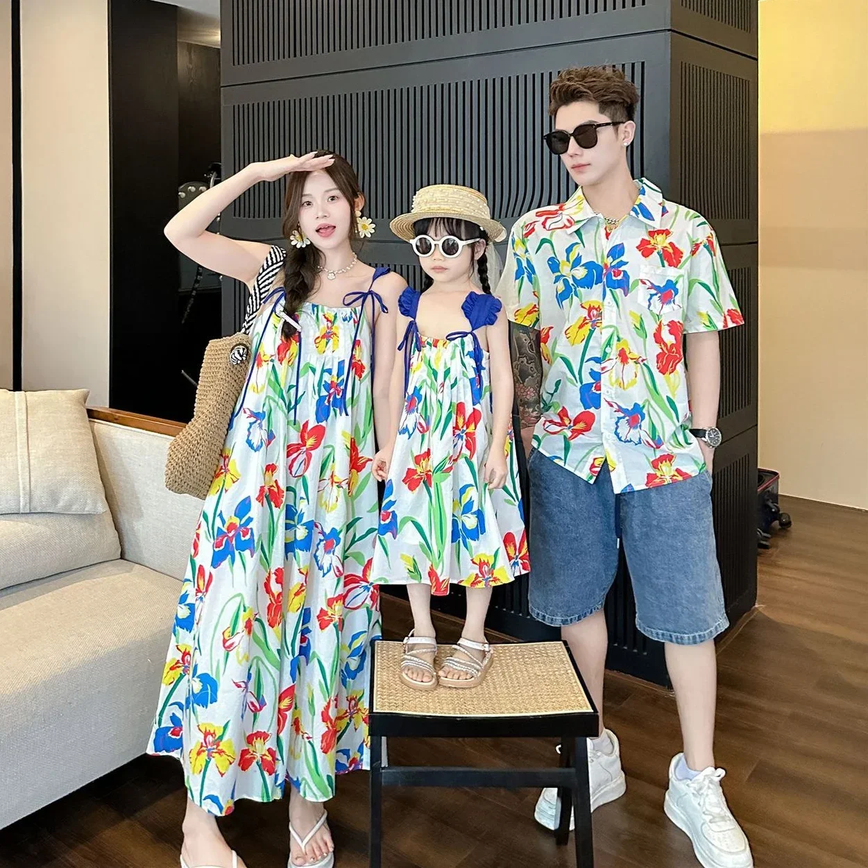 VacationClothes Korean Mommy a - مراجعة Resort Shirt Floral وسعره