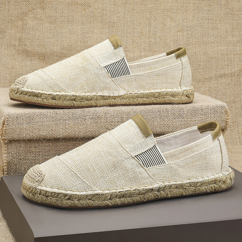2025New Men Linen Casual Shoes - مراجعة Espadrille Slip On وسعره