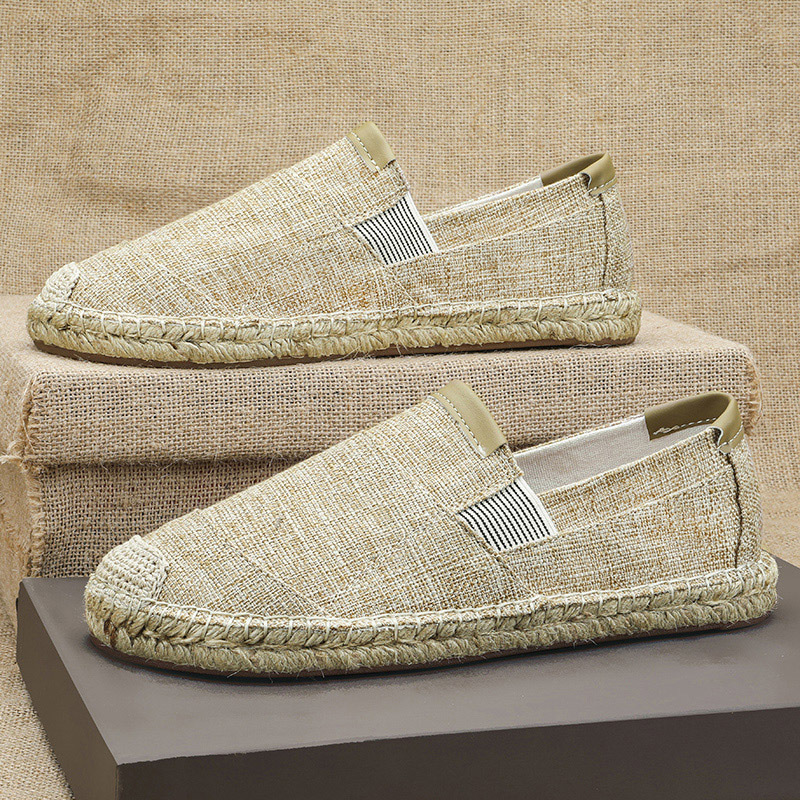 2025New Men Linen Casual Shoes - مراجعة Espadrille Slip On وسعره