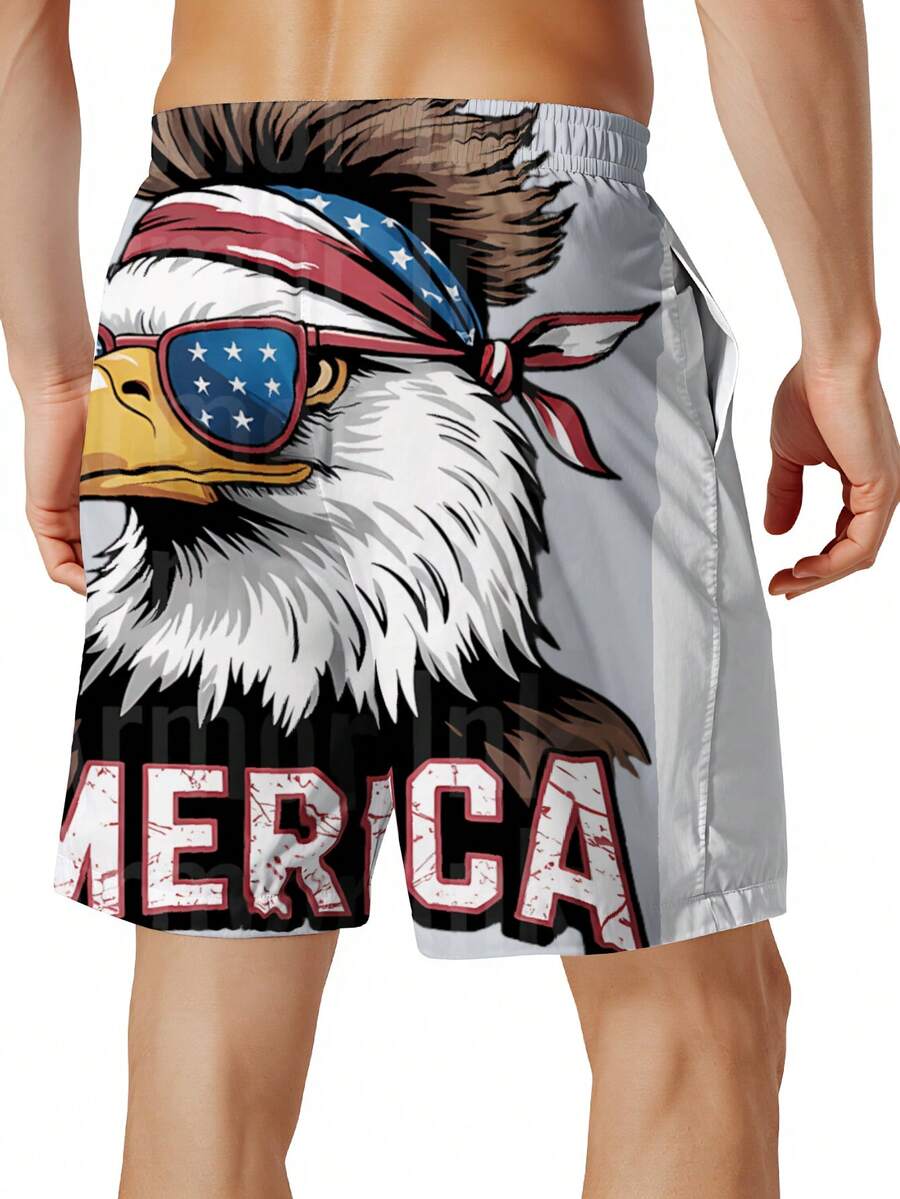 Patriotic Mens Swim Trunks Wit - مراجعة Swim Trunk Quick Dry وسعره