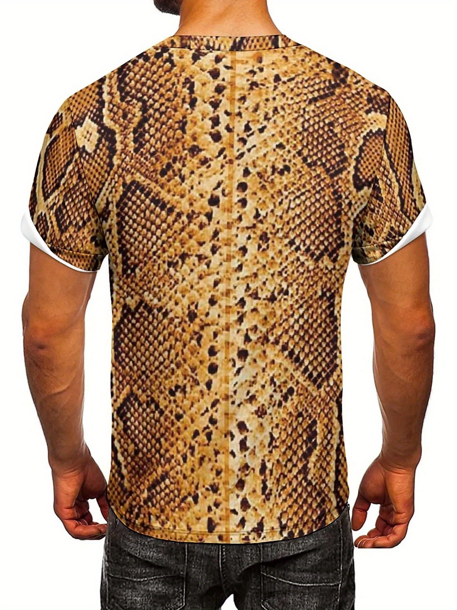 Men'S 3D Print Snake Graphic T - مراجعة Tee Graphic Print وسعره