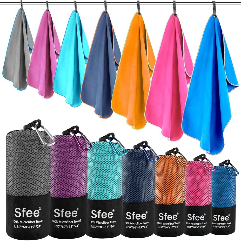 Compact Large Absorbent Travel - مراجعة Beach Towel Large وسعره