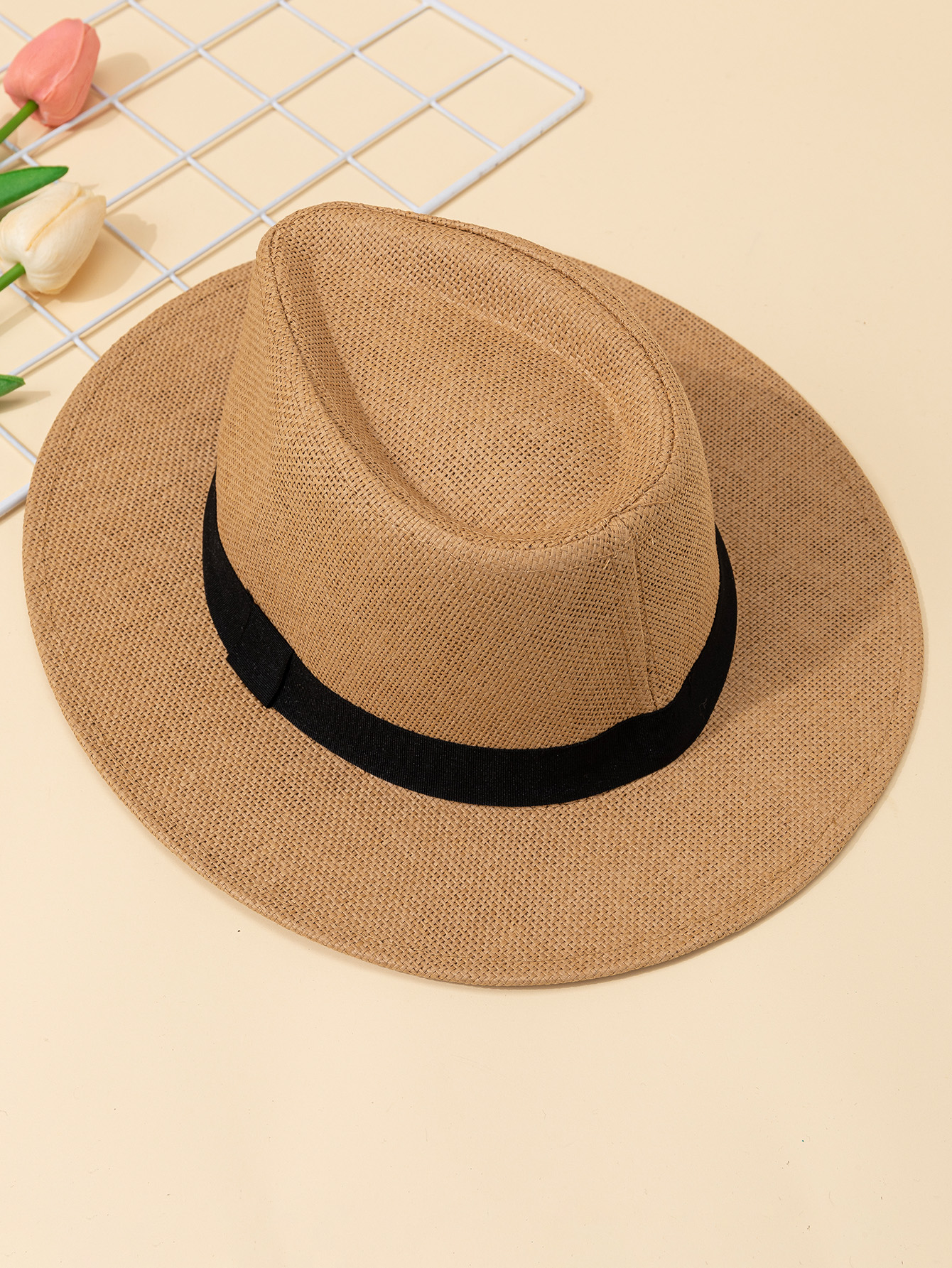 Hat, male, summer vacation, be - مراجعة Bucket Hat Straw وسعره