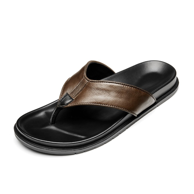 2026 Summer New Mens Genuine L - مراجعة Flip Flop Leather Men وسعره