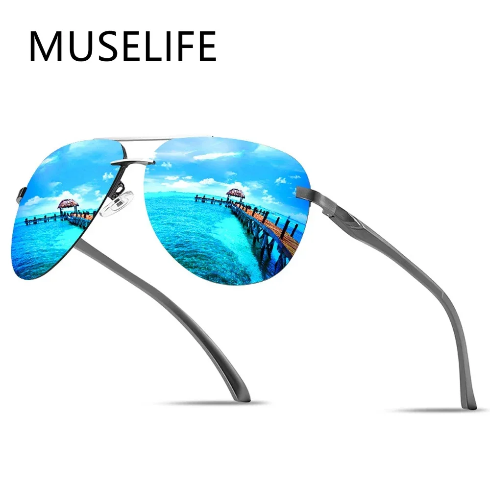 New Polarized Men Sunglasses C - مراجعة Sunglasses Aviator Polarized وسعره